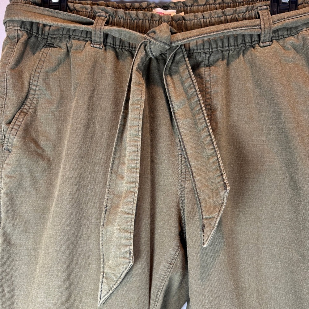 Levi's Tapered Jet Set Pull-On Belted Pants Paper Bag Style Women's size S Y2K - Picture 5 of 11
